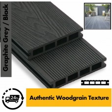 Composite Decking Board Premium Wood Grain / Grooved - Plastic Decking PVC Decking WPC Decking - Black / Grey / Brown / Anthracite - Price Per / Square M (1 sq m) Composite Decking Board Premium Wood Grain / Grooved - Plastic Decking PVC Decking WPC Decking - Black / Grey / Brown / Anthracite - Price Per / Square M (1 sq m)